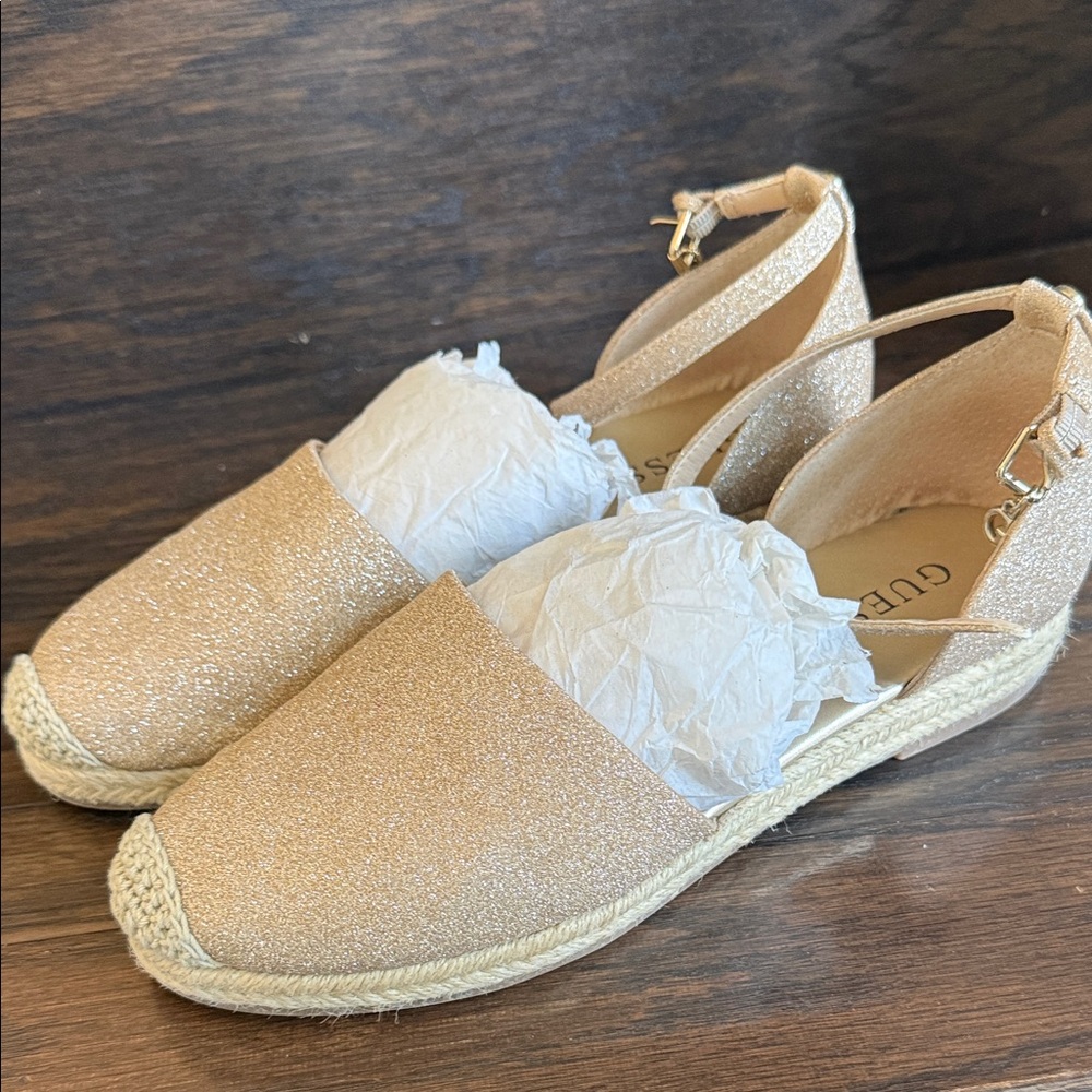 Guess Women's Shimmering Gold Espadrilles